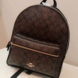 COACH SIGNATURE CHARLIE MEDIUM BACKPACK